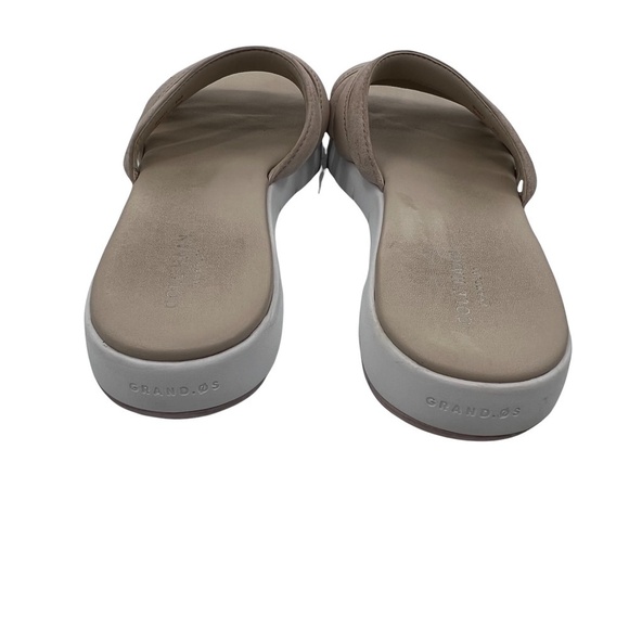 Cole Haan Zerogrand Tan Beige Multi Strap Slip On Sandals Size 8 1/2 Women's - Picture 8 of 9